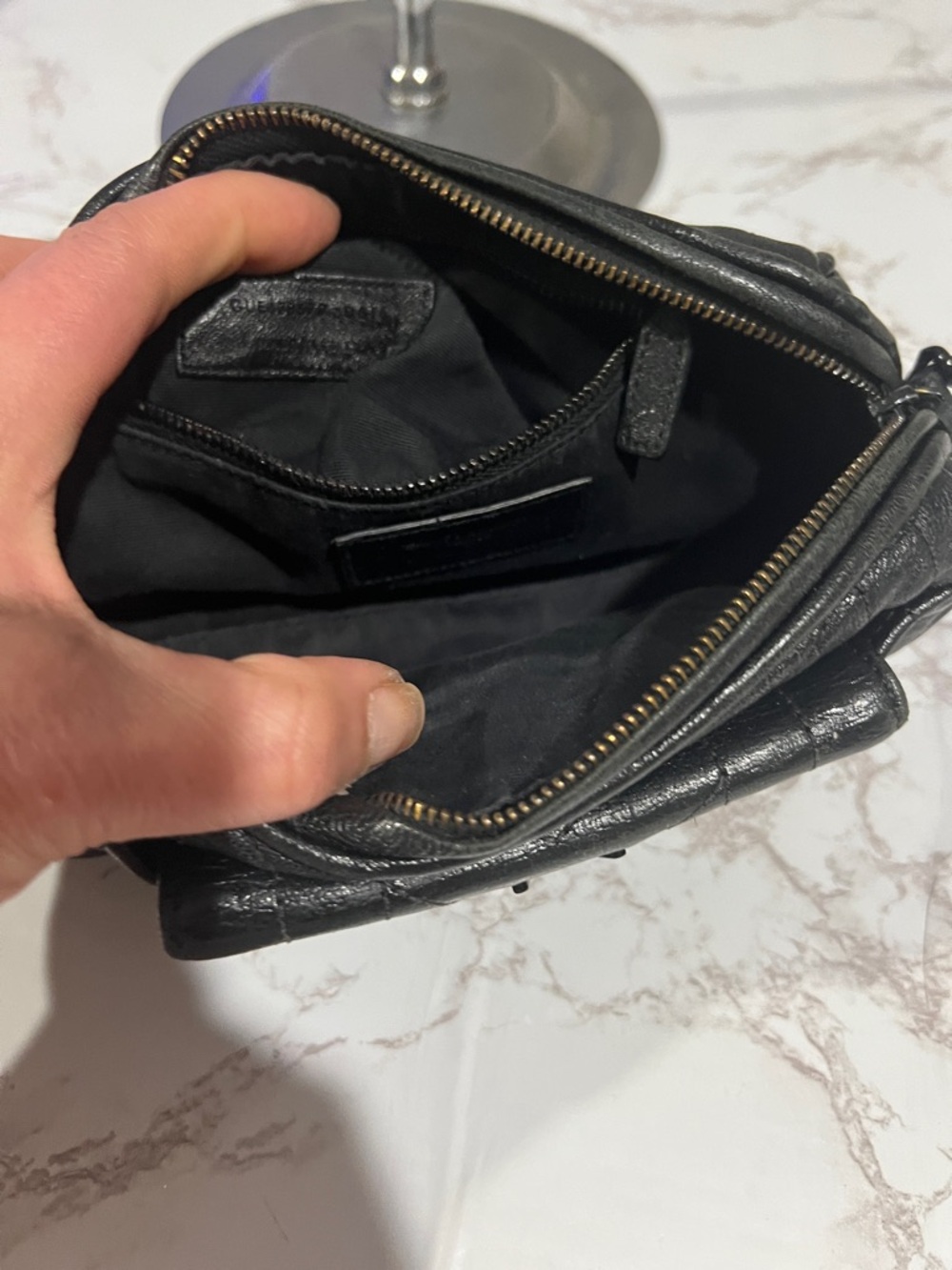 Saint Laurent Black Quilted Leather YSL Mini Crossbody Pouch - Picture 5 of 10